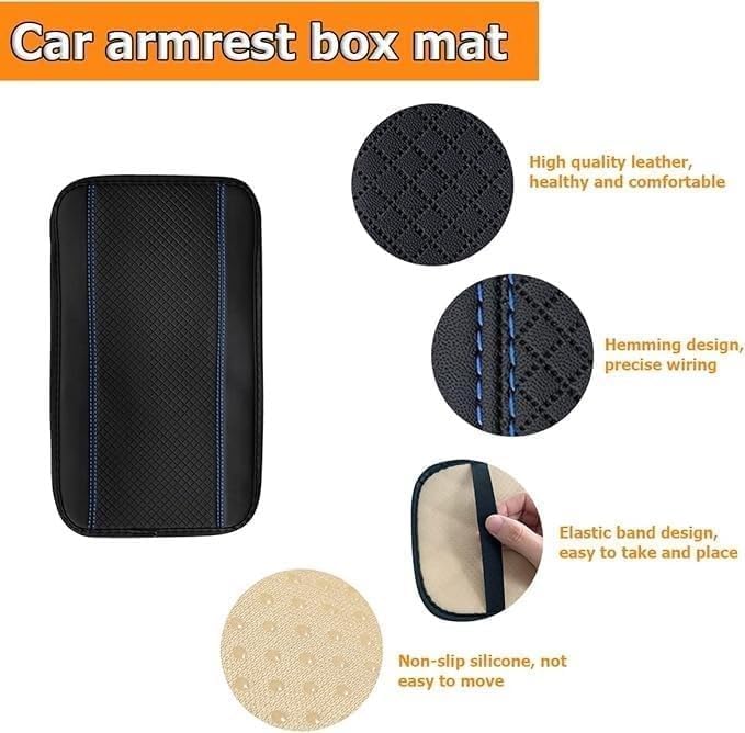 Middle Console Cover for Ford Ranger(2002-2007) Accessories,Auto Center Console Pad,Car Armrest Pad,Car Armrest Seat Box Cover