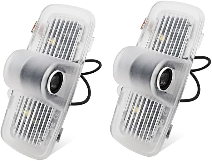 2 Pcs Passport Car LED Projector Door Shadow Light Welcome Light Laser Emblem Logo Lamps Kit Puddle Lights LED Courtesy Step Lights Ground Lamp HD Kit Replacement for Passport 2019-2021