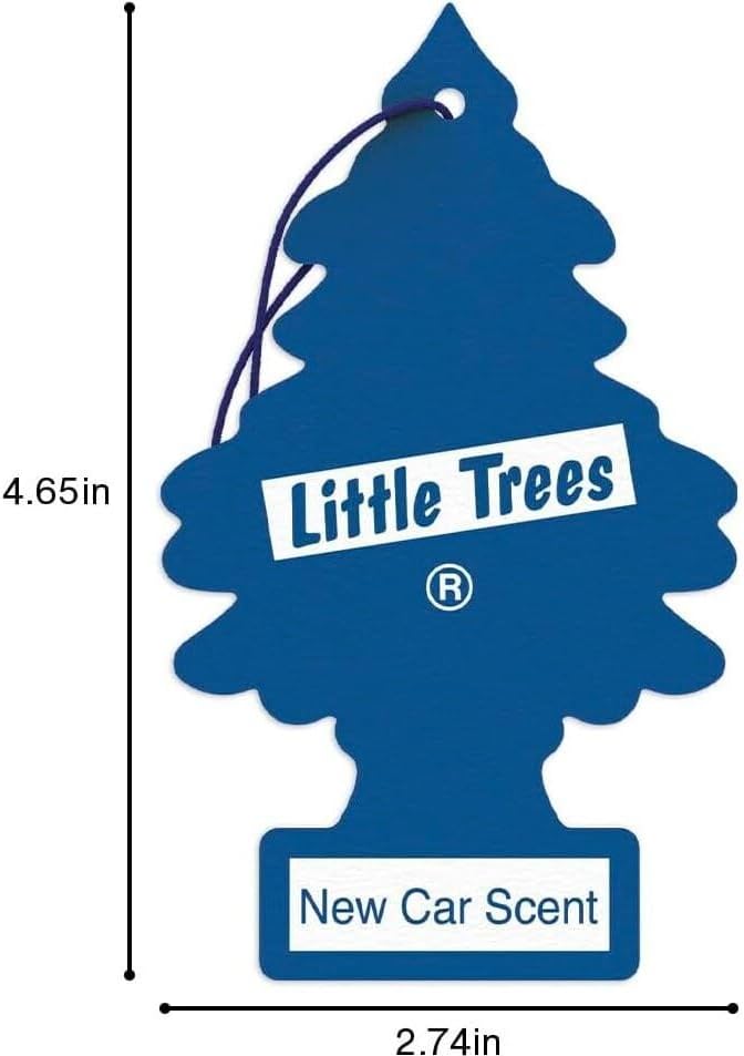 LITTLE TREES Car Air Freshener | Hanging Paper Tree for Home or Car | New Car Scent