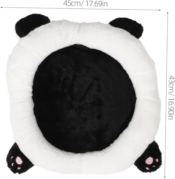 GLEAVI Cute Panda Car Seat Cushion Lumbar Support Pillow for Adults Pads for Cars Trucks Suvs Fun Cartoon Design for Enhanced Comfort and Easy Cleaning