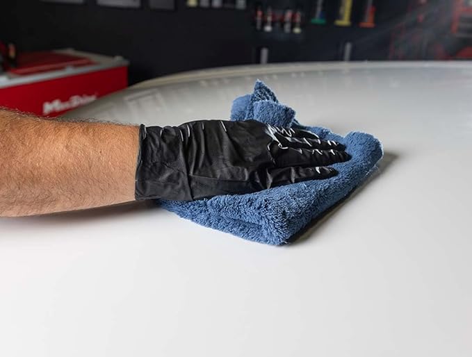 Maxshine 500GSM Edgeless Microfiber Towel for Car Detailing - Blue, 16”x24” (40x60cm), High-Absorbency & Ultra-Soft for Car Detailing & Polishing