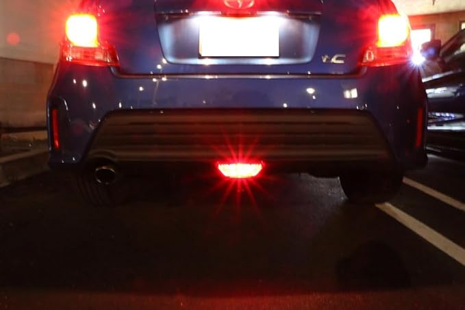 iJDMTOY Super Bright Brilliant Red LED Lighting Kit Compatible With 2014-2016 Scion tC Rear Fog Light Assy