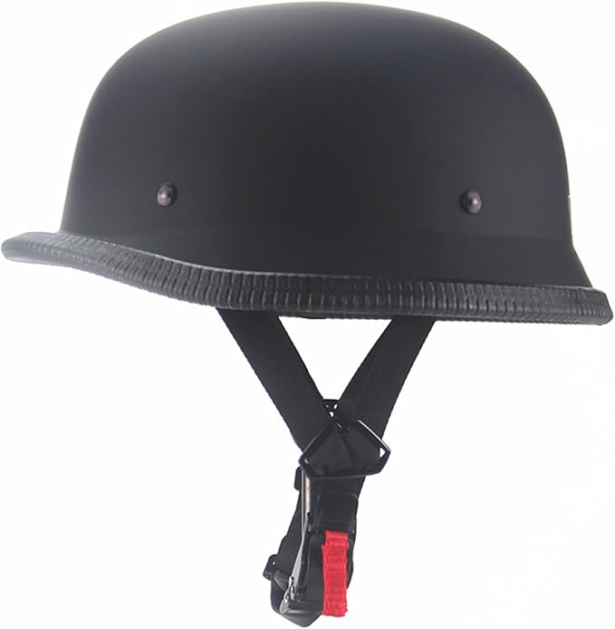 Adult Unisex Black Half Motorcycle Helmet, DOT Approved, for Chopper Moped Scooter Motorbike Electric