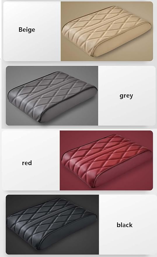 Car Center Console Cover for Infiniti FX35/FX37 2003-2017 S50/S51,Car Armrest Box Cushion,Center Console Cover,Car Armrest Sest Box Cover Protector,Leather Car Armrest Cover Protector