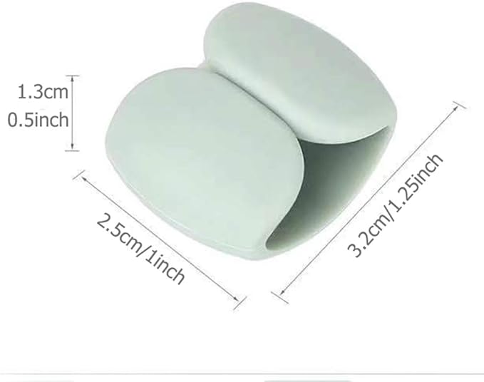 Keast 4Pcs Reusable Silicone Cord Organizer, Headphone Earphone Cable Organizer Cord Management Wrap Winder Headphone Cable Winder, Phone Charger Wire Clips for Business Travel Colors Random