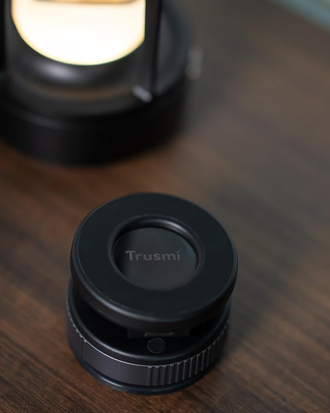 Trusmi Vacuum Magnetic Car Phone Holder - 16N Ultra-Strong Magnet Suction Cup Mount for Windshield & Glass, 360° Rotatable Manual Vacuum Adsorption Phone Stand for iPhone MagSafe & Android - Black