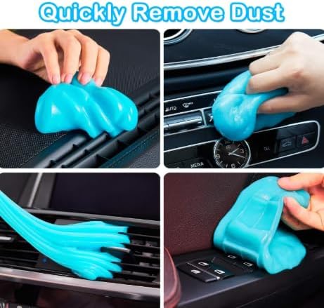 SOLASTA Car Cleaning Gel Car Putty Car Cleaning Kit Car Interior Cleaner Slime Car Cleaning Supplies Auto Detailing Tools Car Accessories Car Gifts for Women Men Keyboard Cleaner (Blue)