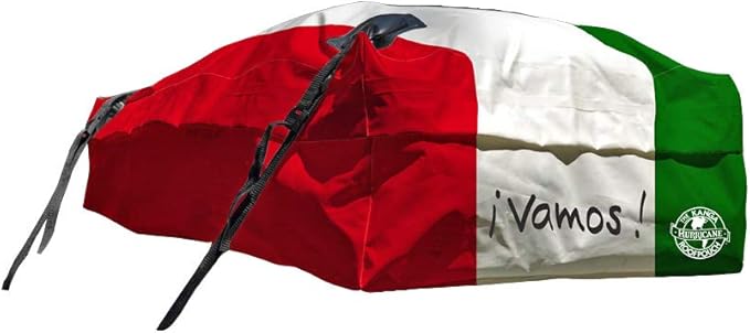 Kanga Waterproof Rooftop Cargo Carrier Storage Roof Bag - Universal Fit - Available in 4 Unique Styles (Canada Flag, Mexico Flag, American Flag, and Woodstock) - 14 Cubic feet Capacity. Built in USA