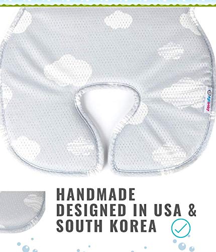 Stroller Liner Cool Seat Cover | Pad| Insert for Universal Car Seat & Stroller - (Toddler Cloud 3D Mesh Handmade)