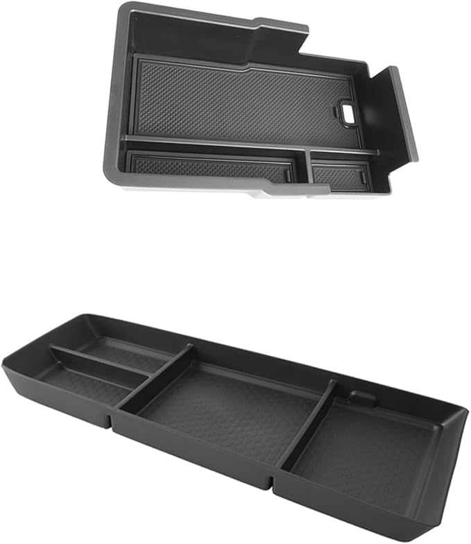 LUWU 2025 2026 Equinox Center Console Organizer Compatible with 2025 2026 Equinox Accessories Under Console Tray Armrest Console Organizer Equinox 2026 Accessories 2Pack (Not for EV Model)