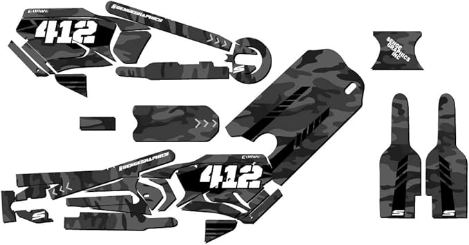 12eDRIVE Apache Grey Senge Graphics Kit Compatible with Stacyc