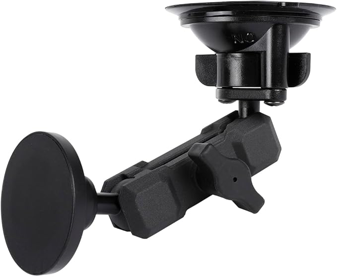 Super Magnetic Cell Phone Holder Base with 1" Ball for MagSafe iPhone 17 16 15 14 13 Series,Compatible with RAM mounts and Other B Size Ball Double Socket Arm