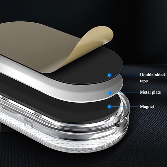 Car Interior Lighting, LED Reading Light, 7 Color Switches, USB Charging Touch Switch Wireless Portable Mini Ambient Light【2Pcs/Pack】