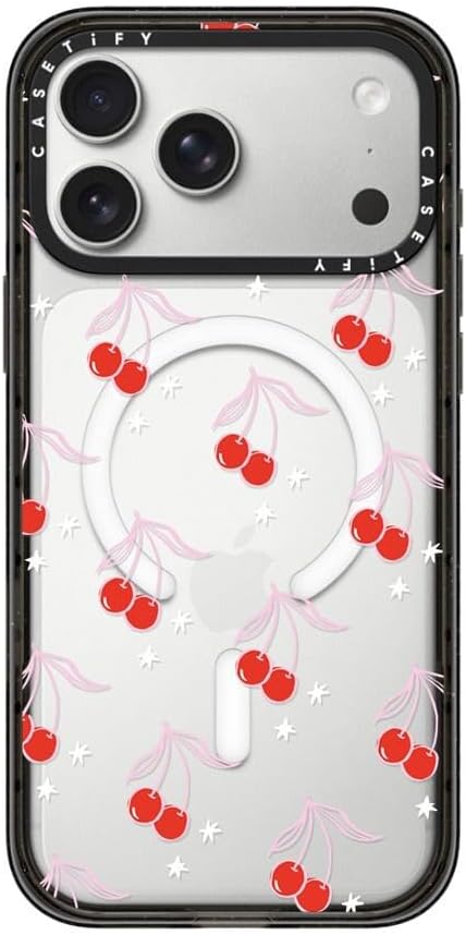 CASETiFY Impact iPhone 17 Pro Max Case [Slim/Compatible with Magsafe / 8.2 ft. 4X Military Grade Drop Protection] - Sweet Days - Clear Black