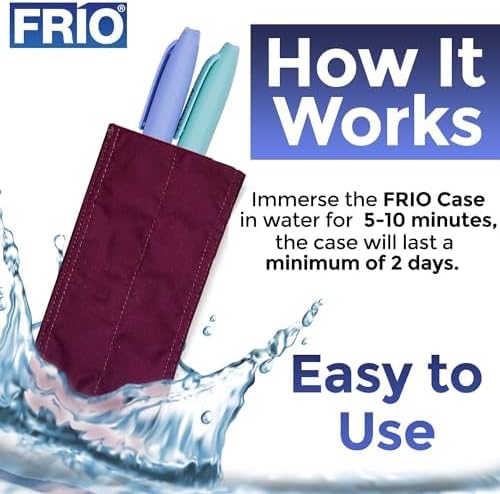 FRIO Cooling Wallet - Insulin Cooler for 45+ Hours of Stress Free On The Go - Red - Individual