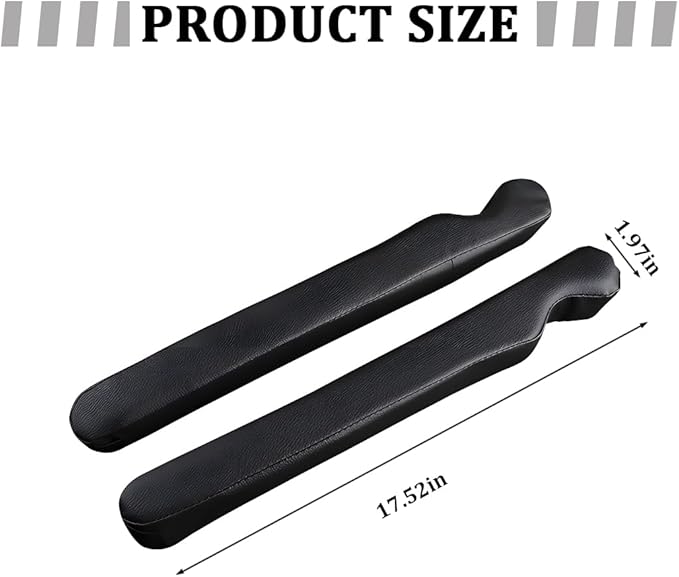 2PCS Car Seat Gap Filler, Microfiber Leather Vehicle Seat Crevice Plug Blocker to Stop Things from Dropping, No-Drop Automotive Gap Guard Stopper, Universal for Vehicles (Black)