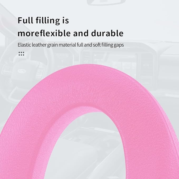 KIFIDAN 2PCS Car Seat Gap Filler,Flexible Seat Gap Organizer Between Seats for Tightly Filling Seat Gaps,Universal Car Side Seat Gap Filler Interior Car Accessories for Women & Men (Pink)