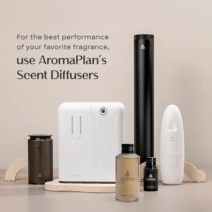 AromaPlan Hotel Scents Santal 16.9 Fl Oz (500ml), Home Luxury Aroma & Hotel Diffuser Oil- Hotel Diffuser Oil for Aromatherapy- USA Made, Bigger Bottle, Bolder Aroma & Longer Lasting