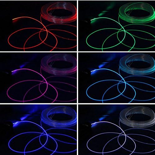 Raysell 2mm 32ft/10meters Length Car Home LED Lighting Decoration PMMA Side Glow Fiber Optic Cable DIY