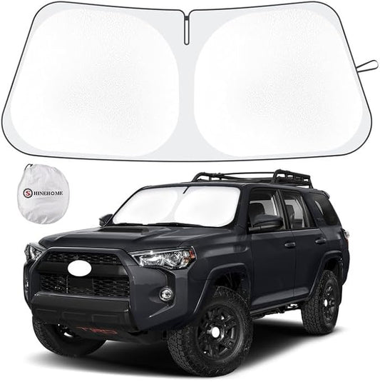 Car Sun Shade for 2010-2025 2026 Toyota 4Runner Windshield Sun Shade, Sun Visor Windshield Screen Cover for 4-Runner Front Window Sunshade Foldable Auto Interior Accessories UV Block to Keep Cool