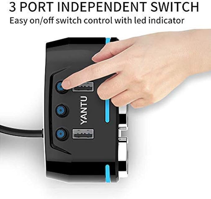 Car Cigarette Lighter Splitter, 3 Socket Dual USB Cigarette Lighter Adapter Multi-Functions 120W 3.1A DC 12V/24V for iPhone iPad Samsung GPS Dashcam