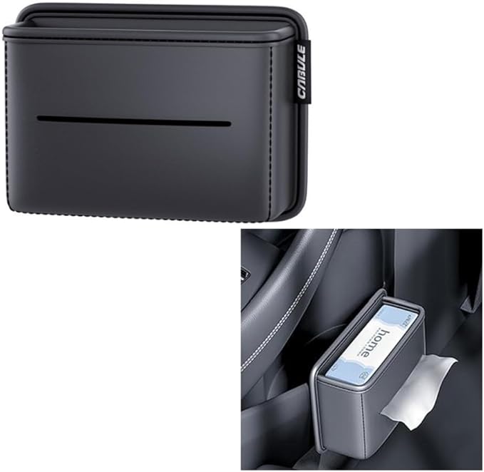 Cup& Tissue Holder for Car,Backseat Car Tissue Organizer,Car Seat Back Door Cup Holder Auto,Clip on Cup Holder,Car Cup Holder Hand Sanitizer
