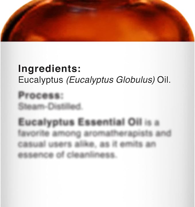 Majestic Pure Essential Oil with Glass Dropper - 100% Pure and Natural - Essential Oils for Diffuser, Aromatherapy, Soap and Candle Making, Eucalyptus Essential Oil, Eucalyptus Oil, 1 Fl Oz