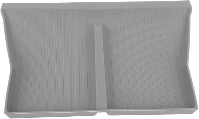 Wire Less Charging Silicone Mat, Center Console Wire Less Charging Mat Easy to Clean Anti Slip Phone Charging Silicone Pad Interior Accessories (Grey W240004613)