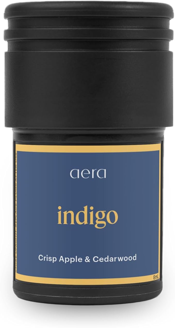 Aera Go Indigo Car Fragrance Scent Refill - Notes of Crisp Apple and Cedarwood - Works with The Aera Go Diffuser for Car