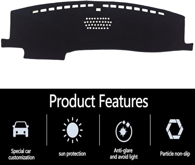 Dashboard Cover for 2020-2022 Ford Explorer,Polyester Dash Covers mat,Car Dash Board Protecter Cover,Interior Dash Covers Pads,Blue