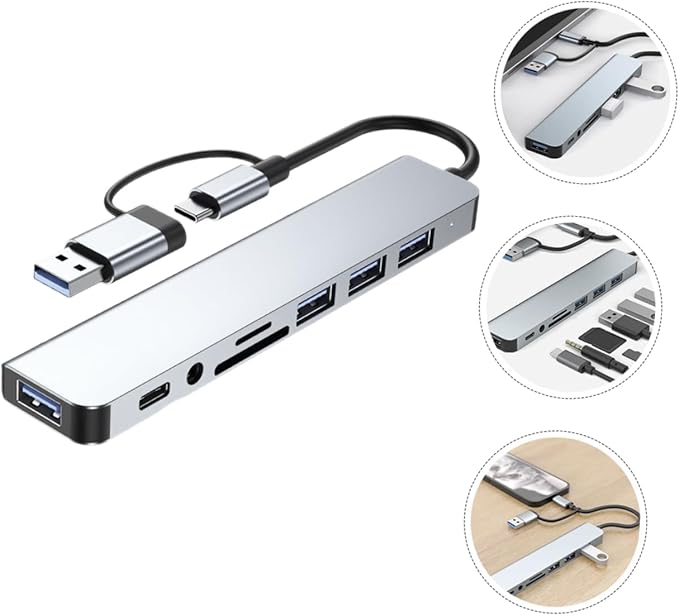 Operitacx USB Hub Type USB Expander for Laptops High-Speed Data Transfer Compact Design for and Office Use