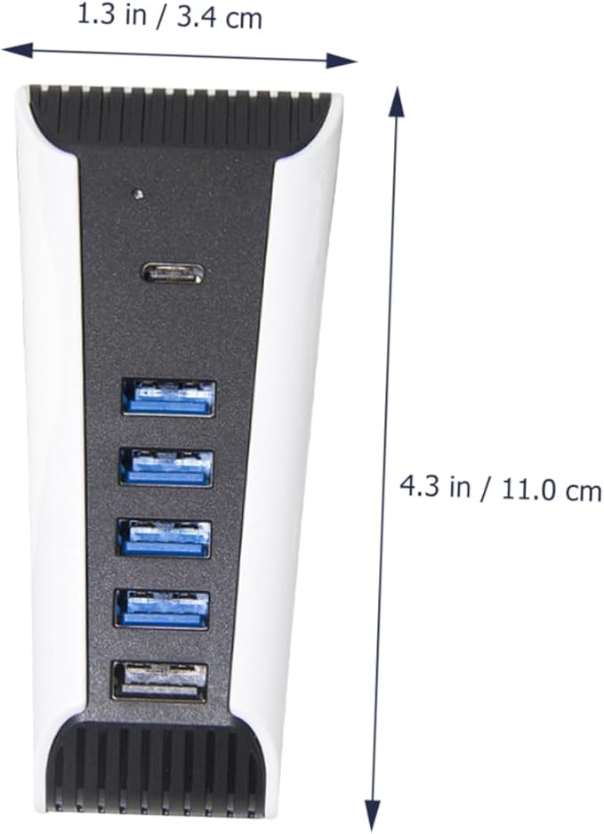 Uonlytech 3pcs USB Hub Port Desktop Splitter Adapter High-Speed Compatible Multiple Devices USB Expansion for Game Consoles