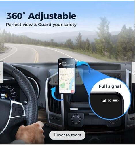 Car Phone Holder 2pcs, Magnetic Car Phone Holder, 360° Rotation Capable, Suitable for General Smartphones