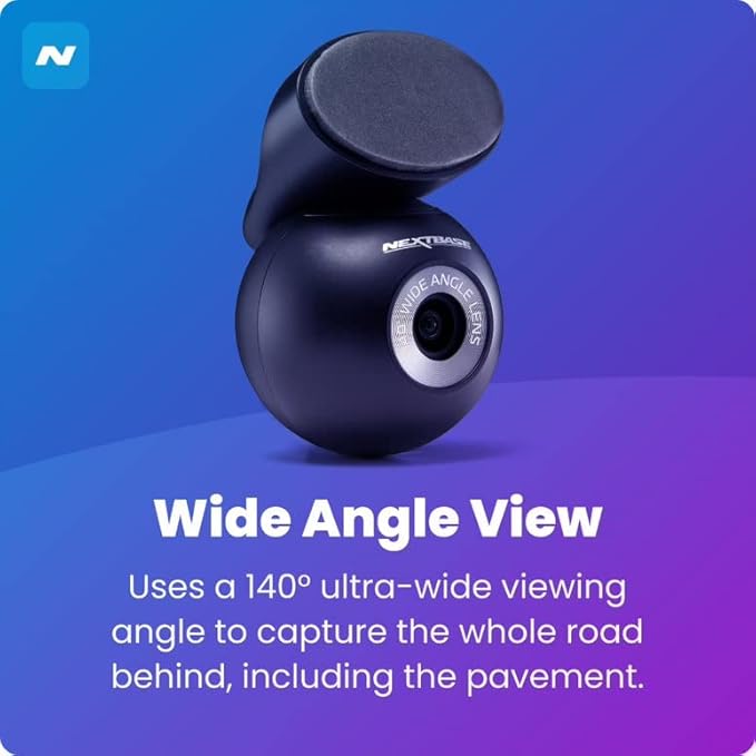 Nextbase 222XR 1080p Dash Cam + Rear Cam HD in Car Mini Camera with Parking Mode, Night Vision, Automatic Loop Recording and File Protection, Reliable and Durable