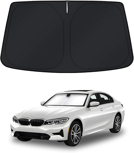 KUST Windshield Sun Shade for BMW 3 Series Accessories 2019-2025 2026 Window Shade Sun Visor Cover Foldable Blocks UV Rays Keep Your Car Cooler