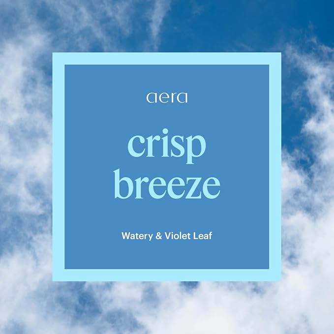 Aera Go Crisp Breeze Car Fragrance Scent Refill - Notes of Watery and Violet Leaf - Works with the Aera Go Diffuser for Car