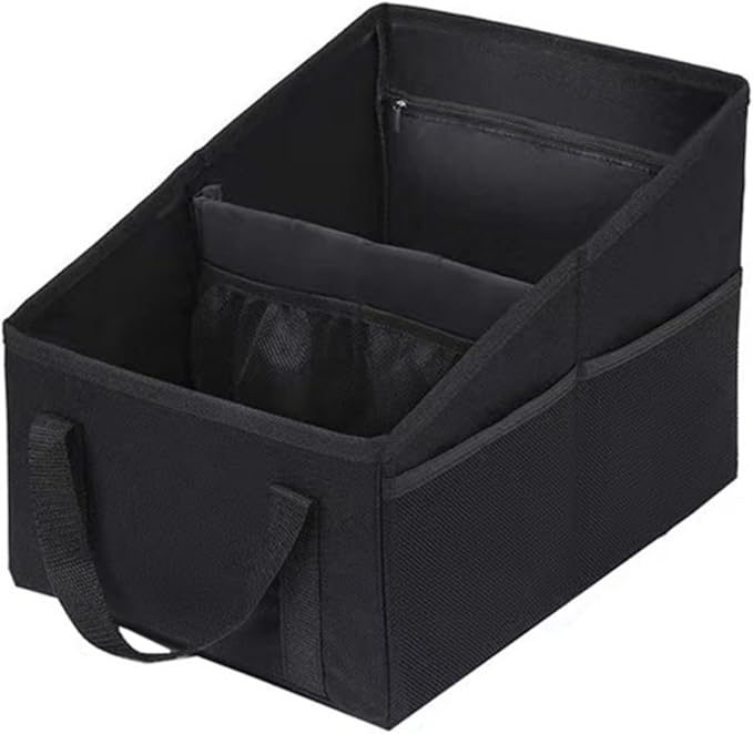 Car Organizer - Car Organizers and Storage, Collapsible Small Car Seat Storage Organizer for Console Front/Back, Automotive Backseat Organizer Passenger Seat Organizer
