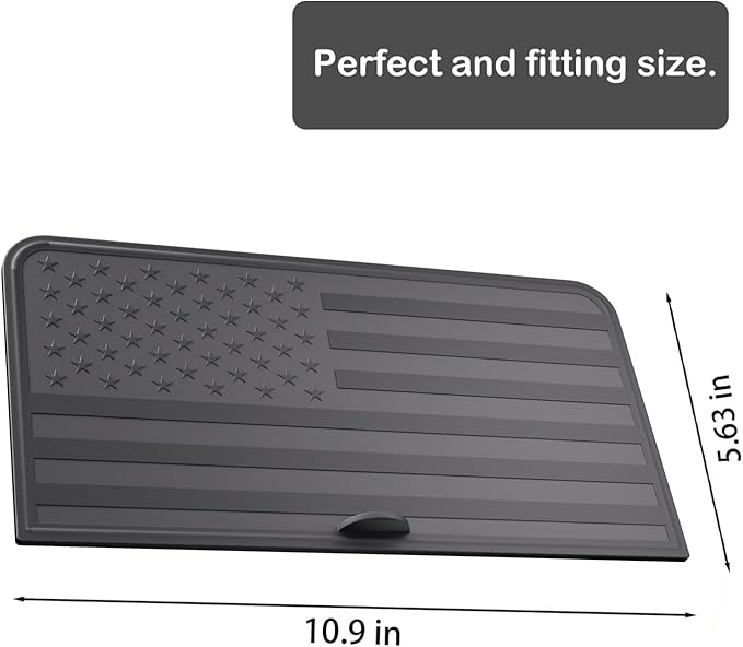 Center Console Compartment Cover for Ford F150 2021-2025 & Lightning XLT 2022-2024, Front Interior Storage Cubby Lid Hidden Secret Pocket Panel (For Open Pocket in Front of Shifter) (Full Coverage)
