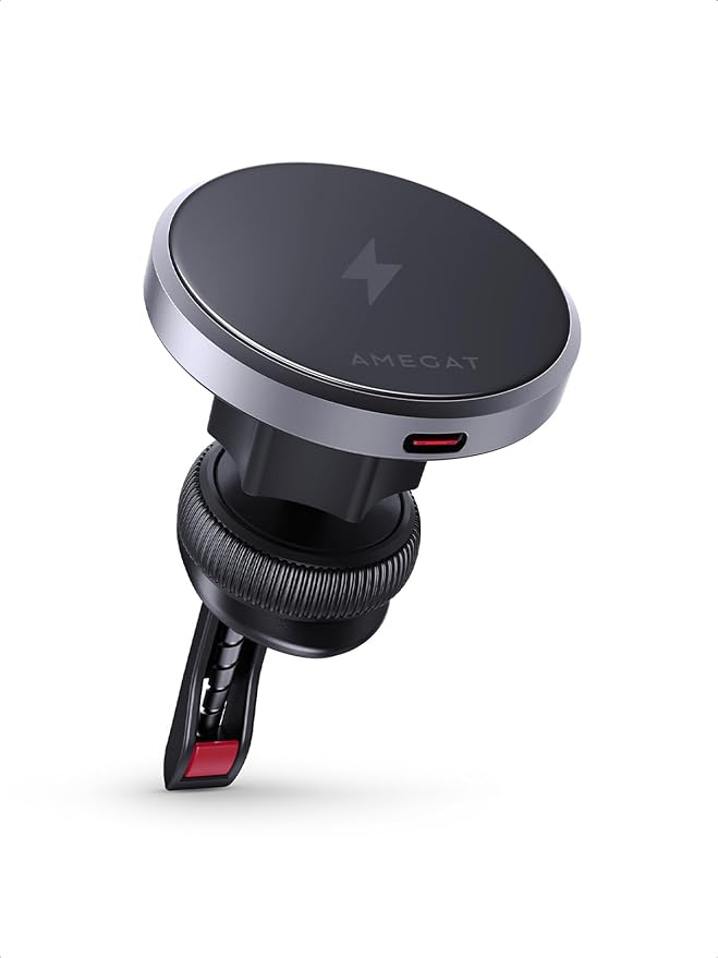 Wireless Car Charger, Qi2 Certified 15W Ultra-Fast car Phone Holder Mount, Air Vent Magnetic Car Mount Charger Compatible with MagSafe for iPhone 17/Air/16/15/14/13/12 Series