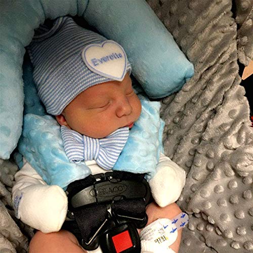Baby Head Support and Strap Covers - Infant Head Support Pillow Super Soft Head and Neck Pillow for Car Seat Baby Headrest and Carseat Neck Cover,Light Pink