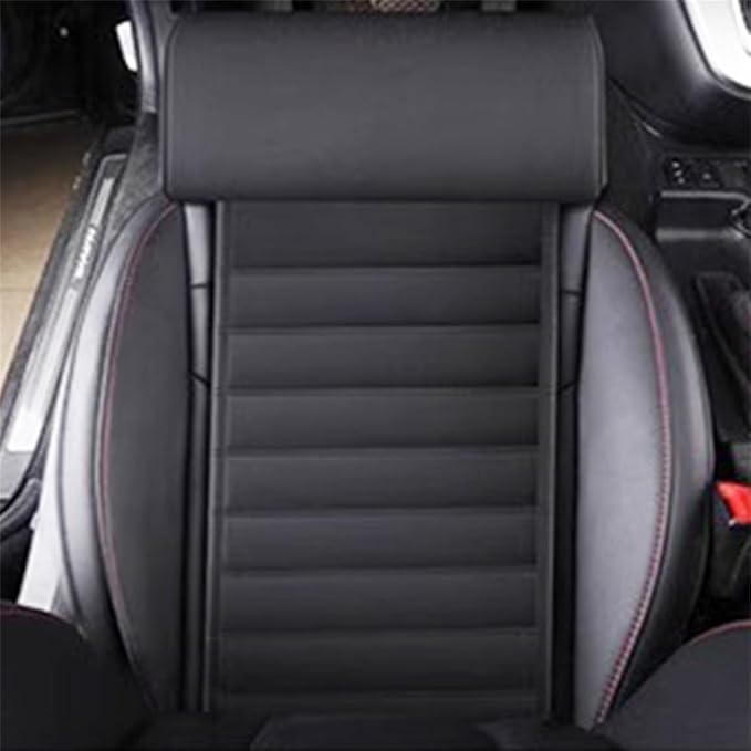 Leather Car Seat Extender Cushion,Car Leg Extender Leg Support Pillow Universal Car Seat Leg Pad,Comfortable Leg Rest Extended Cushion Mat for Car Bus Train Home Office (Black)