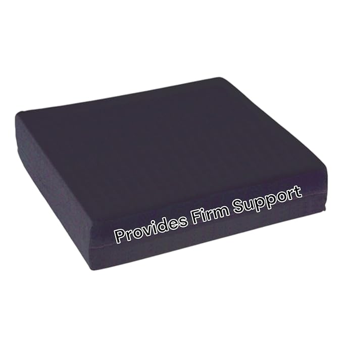 Essential Medical Supply Rehab 1 Foam Seat Cushion - Denser Cushion for Office Chairs, Wheelchairs, and More - Chair Seat Pad Provides Additional Support and Pain Relief for Seniors - 18" x 16" x 2"