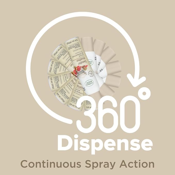 Citrus Magic Limited Edition Odor Eliminating Air Freshener Spray, Sweater Weather, 3-Ounce, Pack of 3