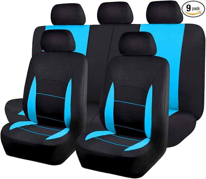Flying Banner Car Seat Covers Front Seats Rear Bench Polyester car seat Protectors Easy installations Rear Bench Split Classic Man Lady Truck