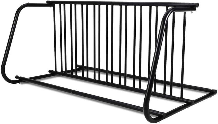 Commercial Floor Bike Rack Stand - 10-Bike Capacity, Premium Steel, Superior Stability, Suitable for Various Locations