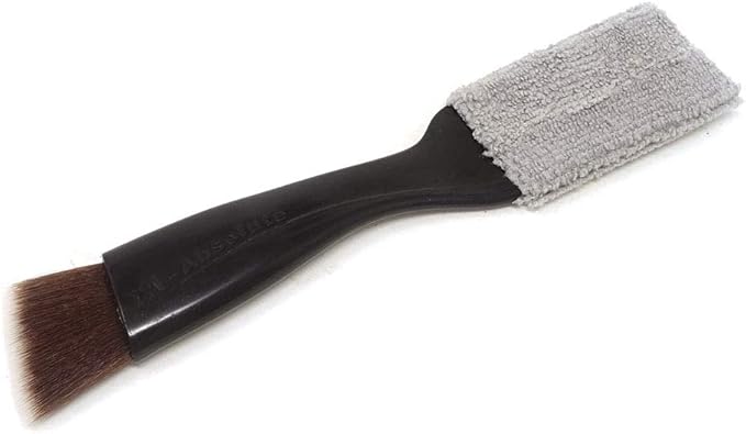 yueton Double Ended Portable Cleaning Brush Mini Hand Held Magic Brush Duster for House, Car, Office (Black)