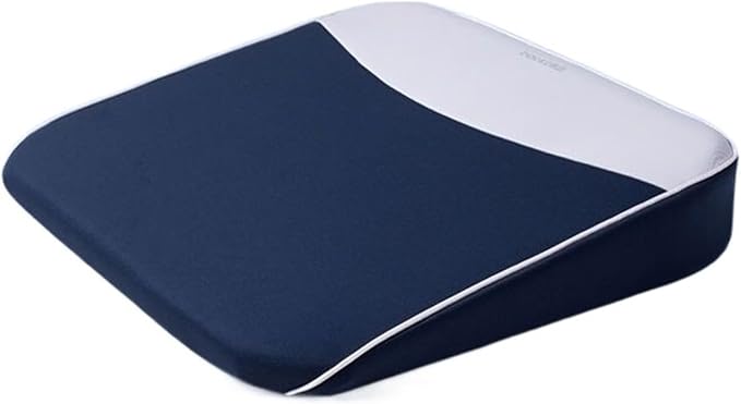 Memory Foam Car Seat Cushion for Driving, Driver Seat Cushion for Tailbone Pain Relief, Car Lumbar Support Booster Seat for Short Drivers, Car Seat Pad(Blue)