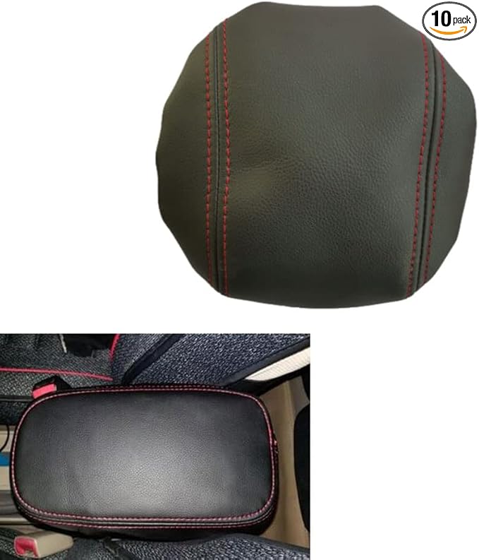 for Toyota Corolla 2007 2008 2009 2010 2011 2012 2013 Synthetic Leather Center Console Pad Armrest Box Cushion Protector (Black)
