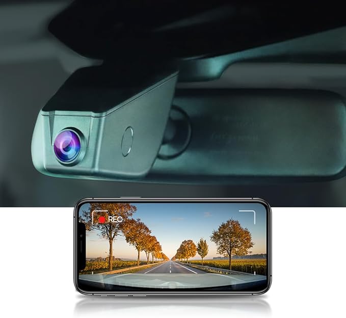 Fitcamx 4K Dash Cam Suitable for Ford Expedition 2018-2024 XL XLT Limited Platinum King Ranch MAX (HD2-6275), OEM Look, UHD 2160P Video, WiFi & APP, Loop Recording, G-Sensor, Plug & Play, 64GB Card