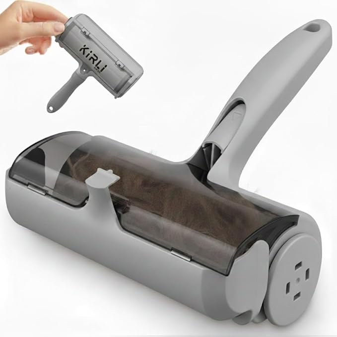Pet Hair Remover Roller - Reusable Lint Roller for Dog and Cat Hair - Professional Fur Remover Tool for Furniture, Couch, Carpet, Bed - Heavy Duty Animal Hair Cleaner